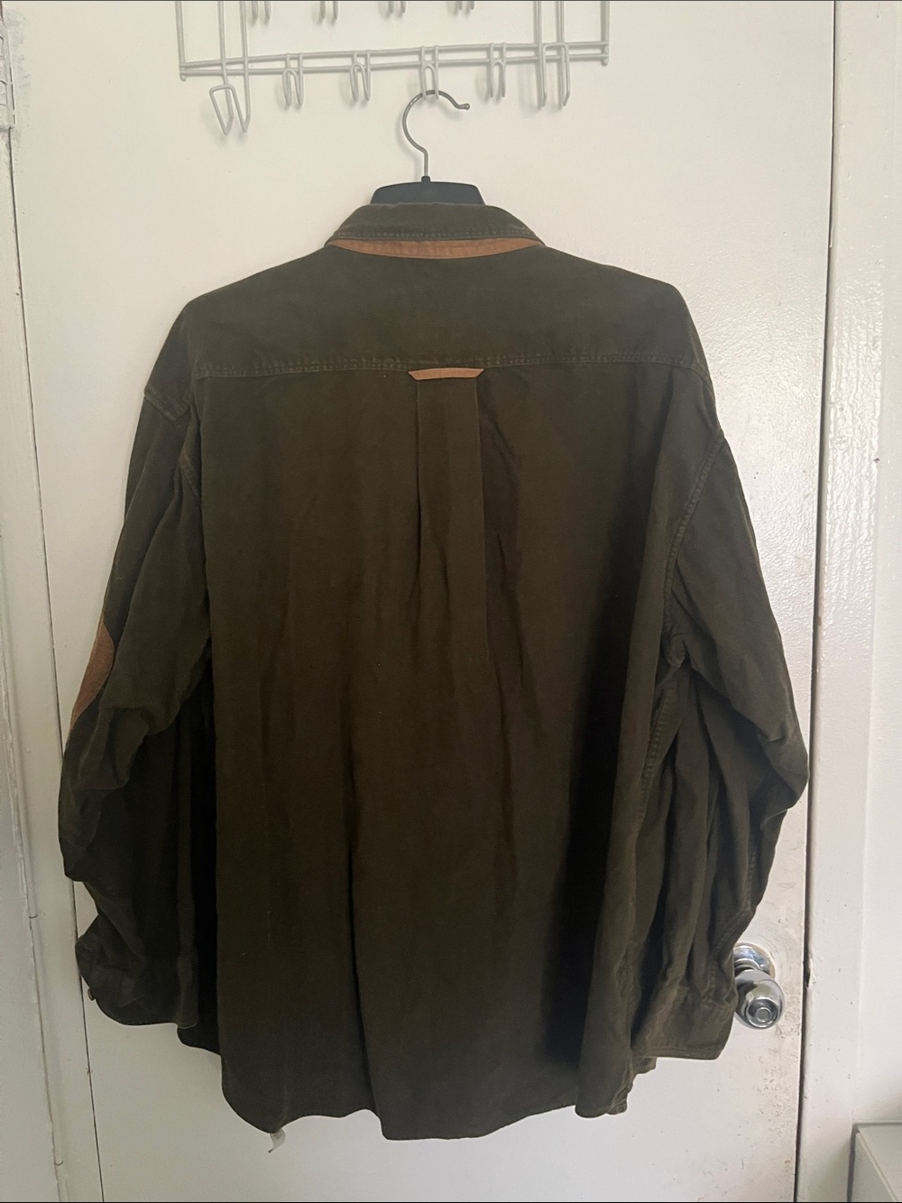 Orvis Olive Green Field Jacket with Elbow Patches - Picture 5 of 5